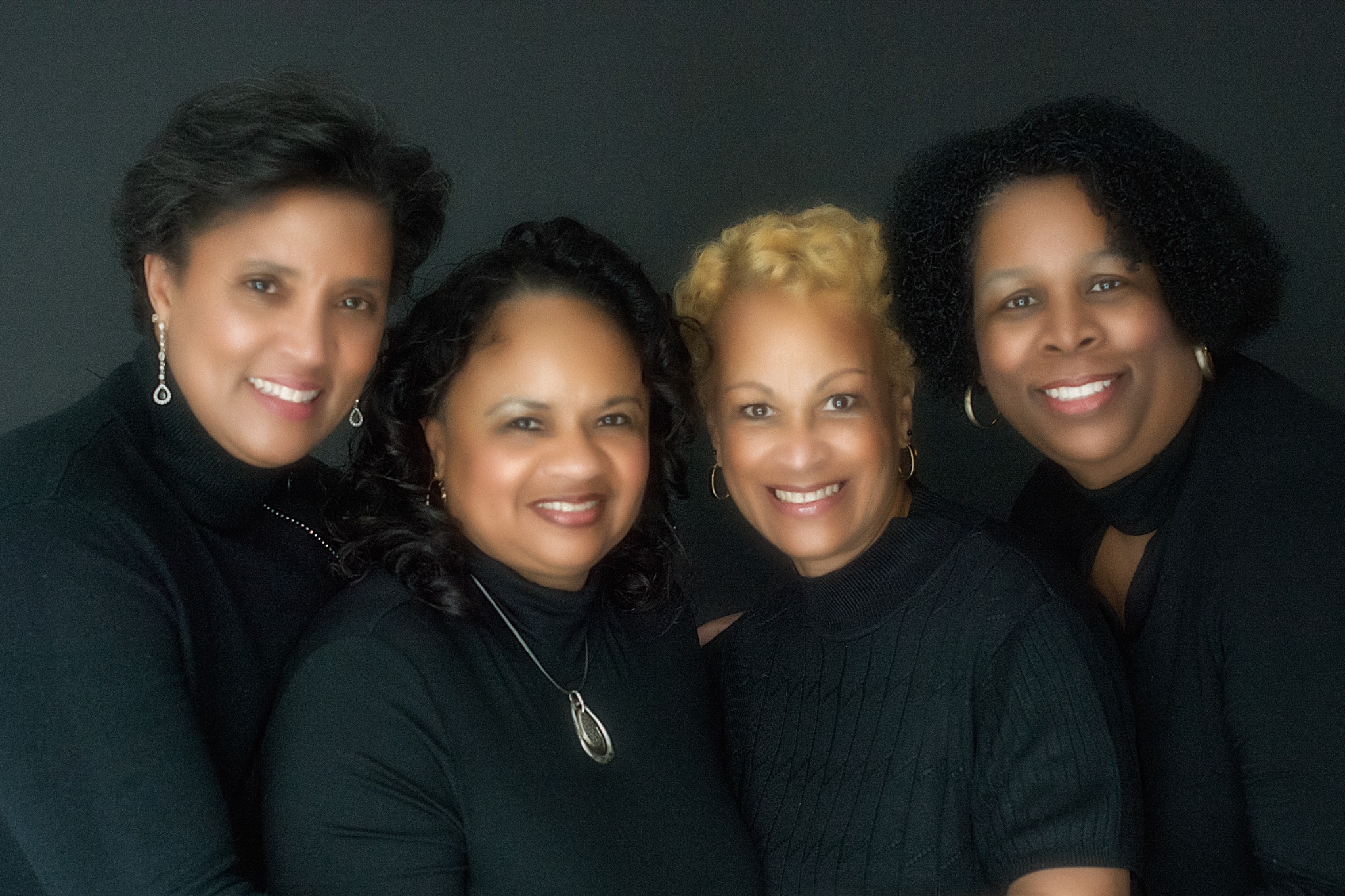 Four women photographed together for Fabulous Shades of 50